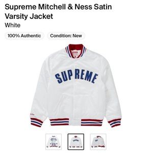 Supreme Mitchell & Ness Satin Varsity Jacket